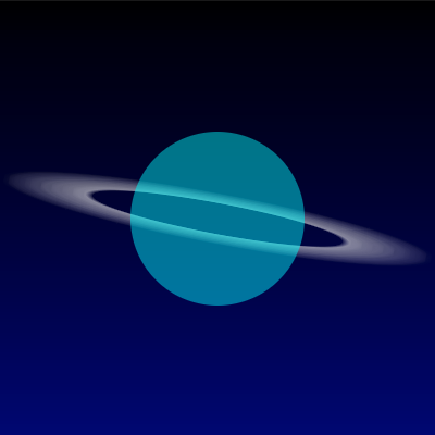 Screenshot of planetary ring visualizer showing rings from different angles